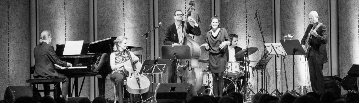 Die Band SILK STREET live in Concert: Michael Schmolke, Werner Treiber, Silke Straub, Hendrik Gosmann, Irene von Fritsch, Bernhard Pichl.